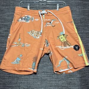 Vissla Board Shorts Men's Size 30 Orange Pineapple Beach